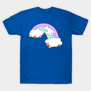 Rainbow Cloud Harp Seal T-Shirt